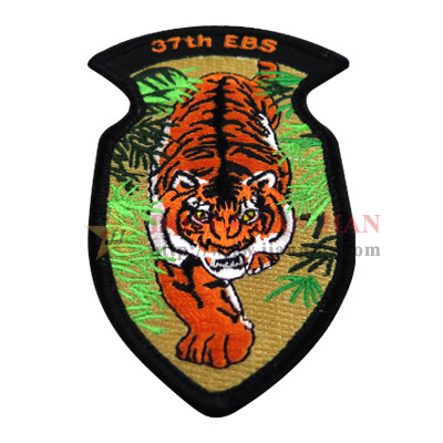 custom tiger embroidered patches